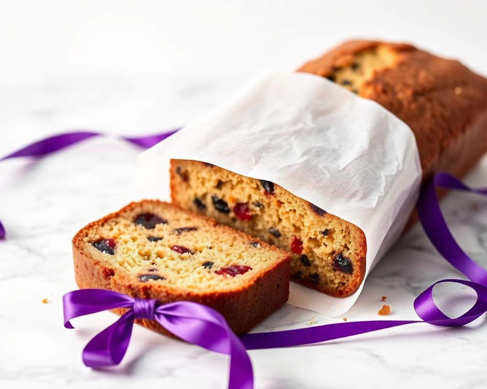 A loaf of traditional Sri Lankan rich fruit cake